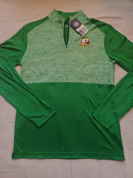 Captivating Other - Oregon Ducks Green Quarter-Zip Performance Pullover Men's Size Medium